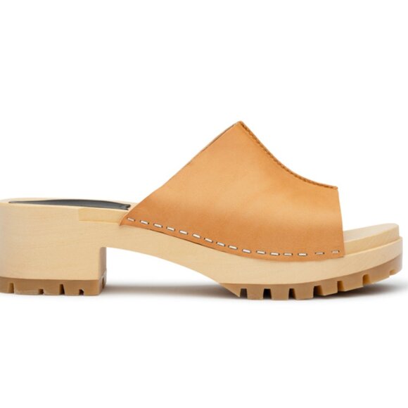 Swedish Hasbeens | Ann Low Clog Sandal in Nature | Size 10 - Picture 2 of 6